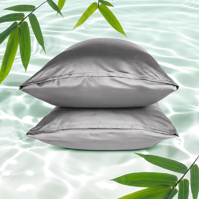 Bare Home 100% Rayon Made from Bamboo Luxury King Size Set of 2 Cooling by BareHome