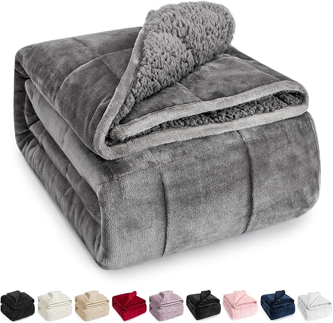 Wemore Sherpa Fleece Weighted Blanket by WemoreDirect