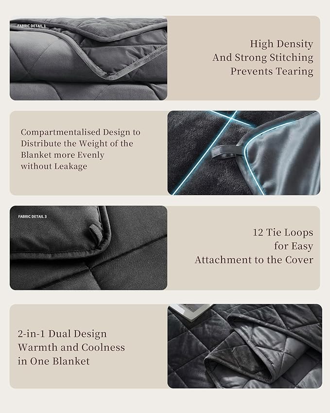 L'AGRATY Queen/King Size Weighted Blanket - Image 8