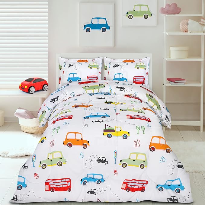 Utopia Bedding Car Kids Comforter Set - Image 4