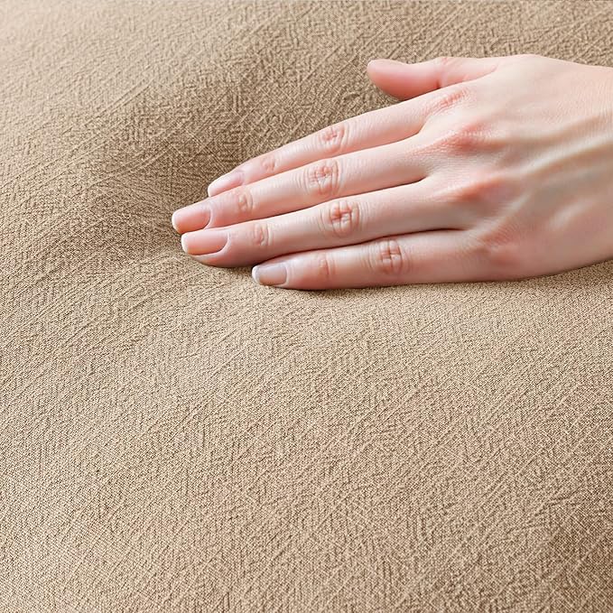 MIULEE Decorative Throw Pillow Covers Neutral Linen Fringe Throw Pillows Euro - Image 2