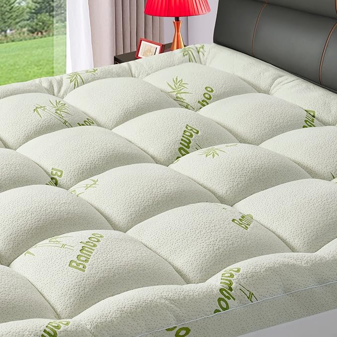 PATSBA Premium Viscose Made from Bamboo King Size Mattress Topper by PATSBA