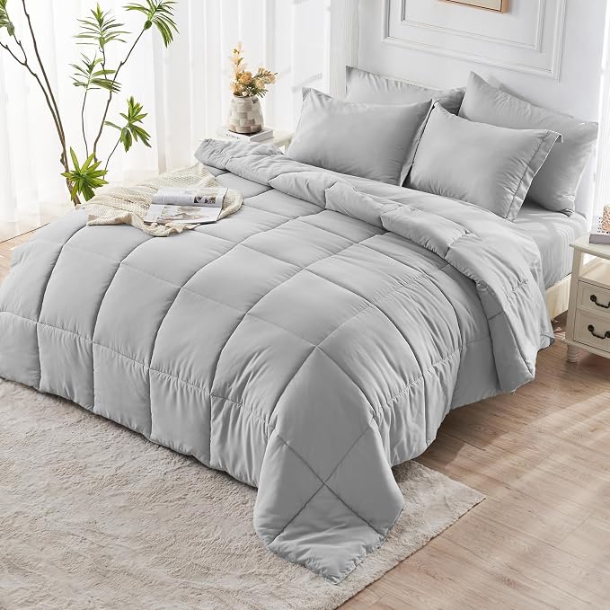 JOLLYVOGUE Full Comforter Set, Ultra-Soft Bed in a Bag Full Size 7 Pieces - Image 8