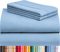LuxClub 4 PC California King Sheet Set, Deep Pockets Wrinkle Free Cooling Bed by LuxClub