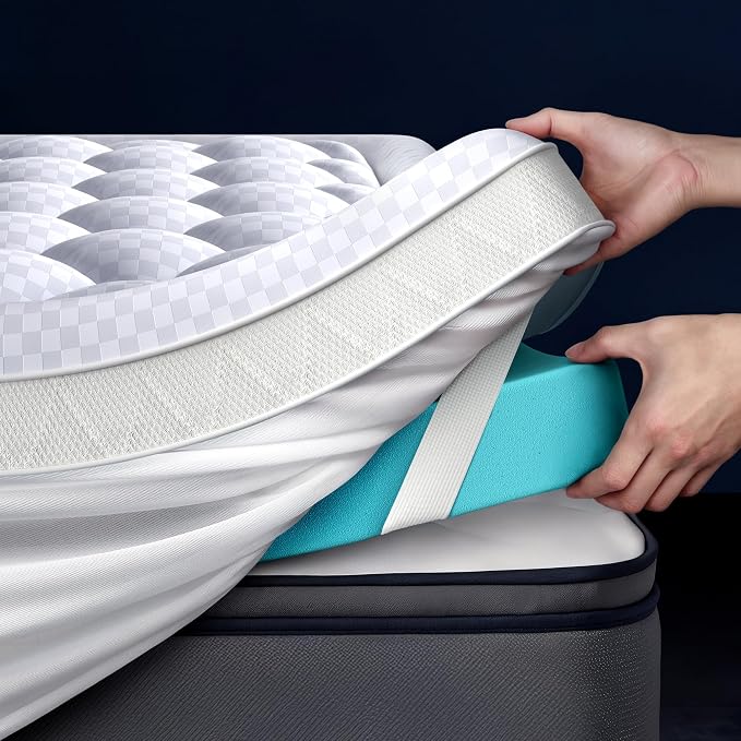 5 Inch Mega Support Memory Foam Queen Mattress Topper by Biteany