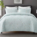 Exclusivo Mezcla Reversible Boho Quilts Queen Size, Aqua Bedspreads Lightweight by ExclusivoMezcla
