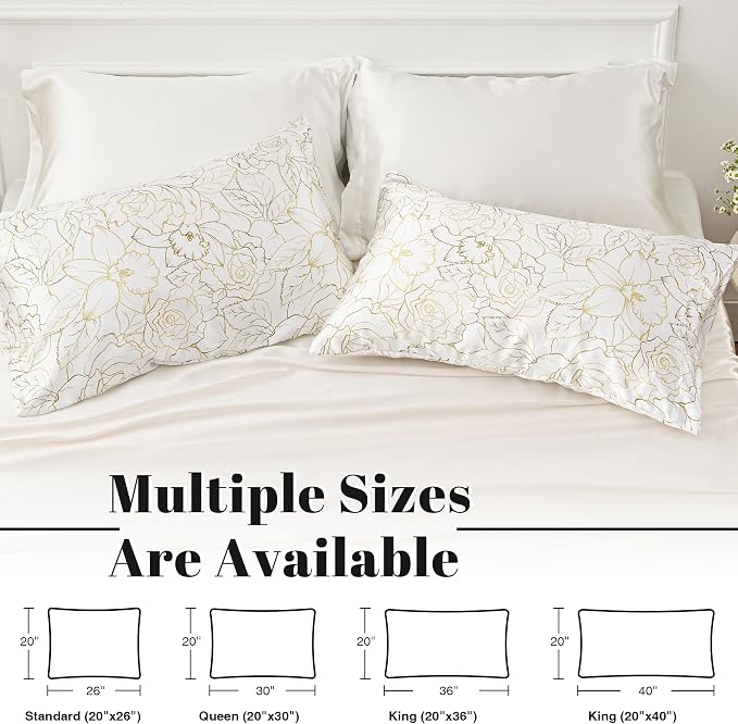 EXQ Home Satin Pillowcase for Hair and Skin Queen - Image 5