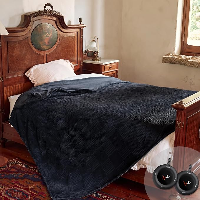 Texciting Electric Blanket Queen Size 84''X90'' by TEXCITING