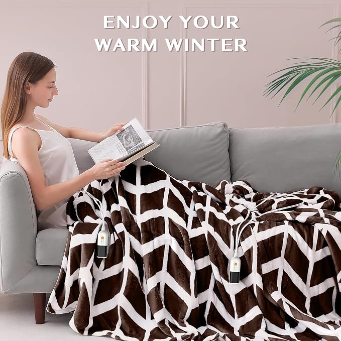 VENTIMI Electric Blanket Queen Size, Fast Heating Blanket - Image 5