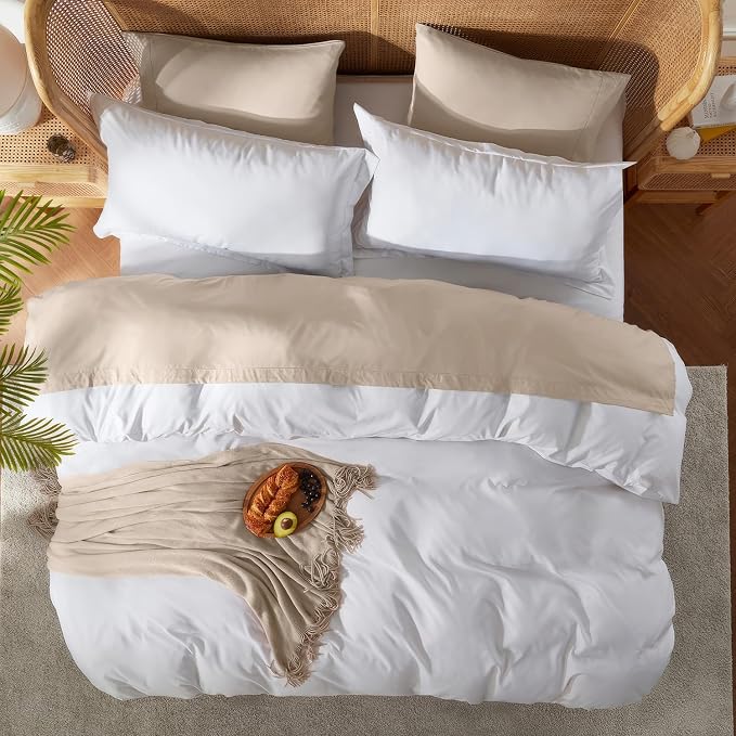 Nestl White Duvet Cover King Size - Image 5