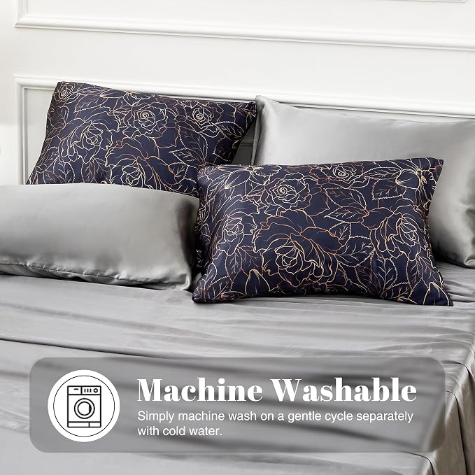 EXQ Home Satin Pillowcase for Hair and Skin Queen - Image 3