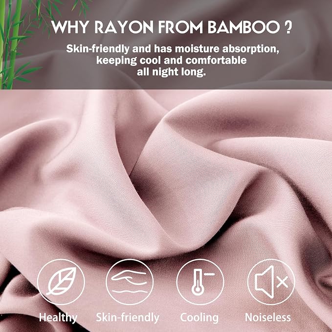Pillowcases Standard Size 2 Pack, Cooling Viscose from Bamboo Pillow Cases - Image 2