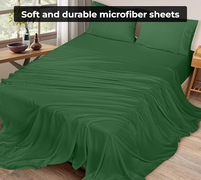 Royale Linens 2 Pack Bulk Flat Sheet Set - Image 5