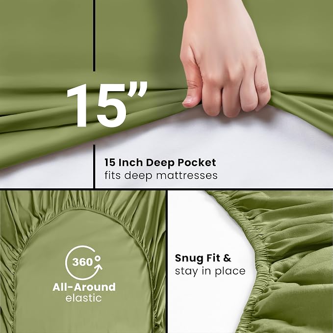 Utopia Bedding Queen Fitted Sheet - Image 3
