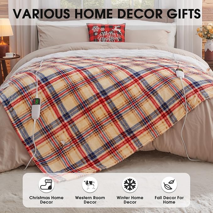 Heated Electric Blanket Queen Size, 84X90 Heating Blanket Queen - Image 6