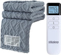 Heated Blanket Electric Blanket 62"x84", Soft Taffeta Sherpa Electric Throw by XINIUSLEEP