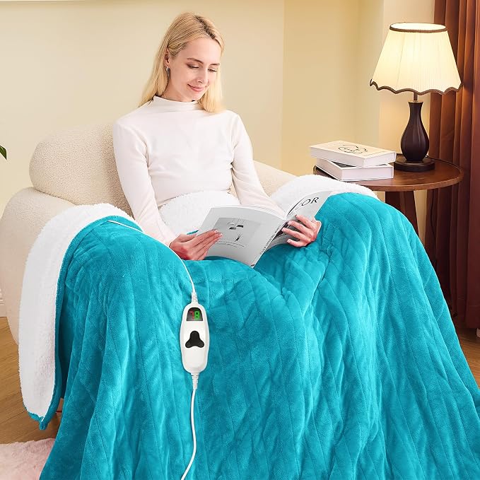 greenoak Heated Blanket Electric Full 72"X84", Heating Blanket by Greenoak