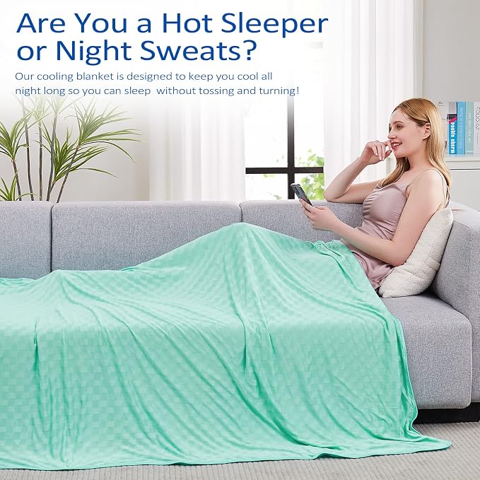 Topcee Cooling Blanket, Summer Cooling Blankets - Image 4