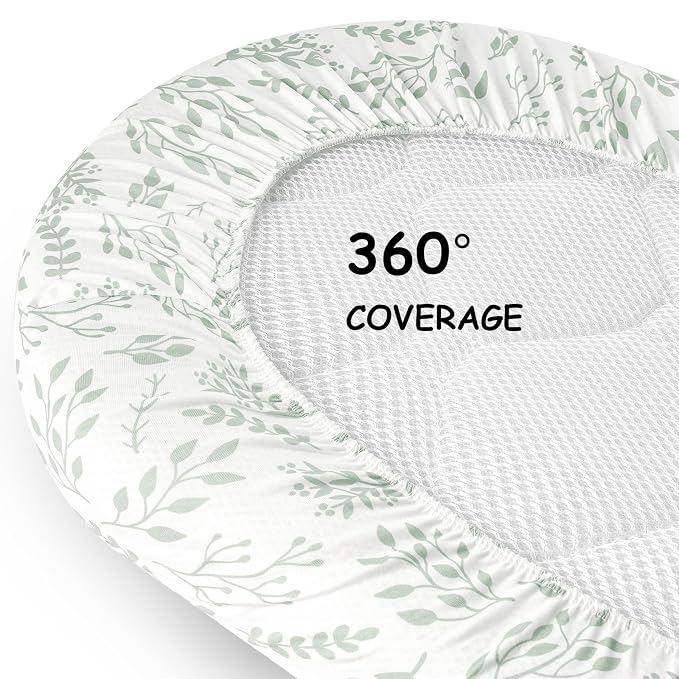 Yoofoss Bassinet Sheets for Baby, Baby Delight, Angelbliss, Soft Breathable - Image 7