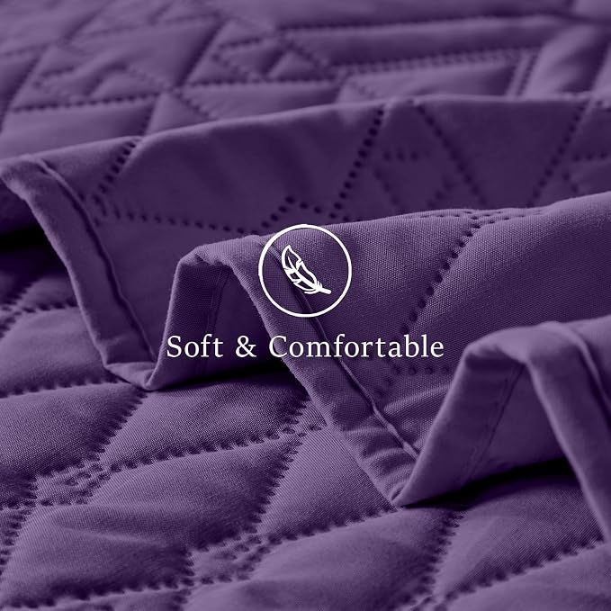 akkialla Full/Queen Quilt Set, Boho Geometric Pattern, Soft All-Season Bedding - Image 6