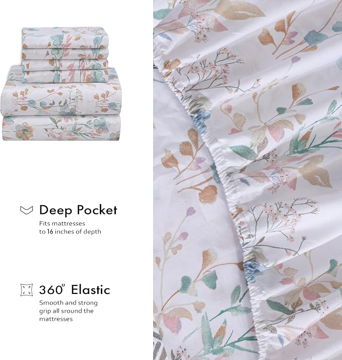 RUVANTI 4 Pcs Cotton Sheets - Image 7