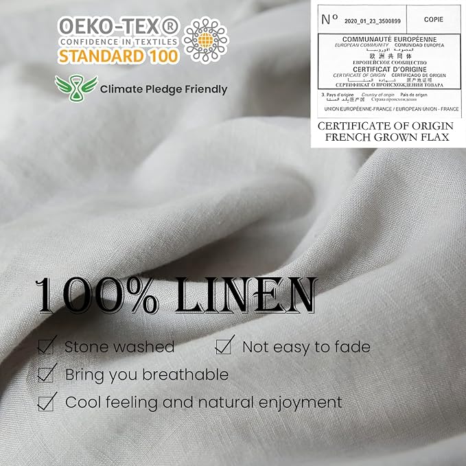 Simple&Opulence 100% Linen Duvet Cover Set - Image 2