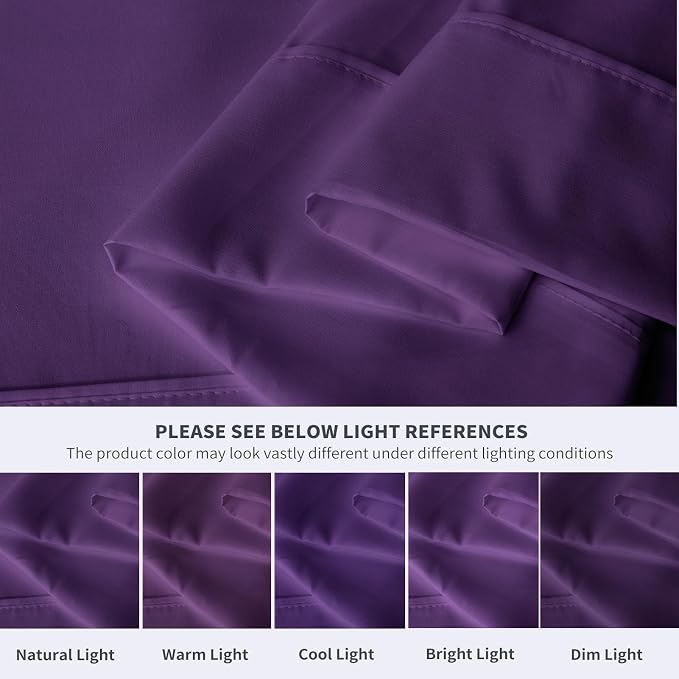 Maple&Stone Full Flat Sheet 6 Pack, Premium Soft & Breathable, Brushed - Image 4
