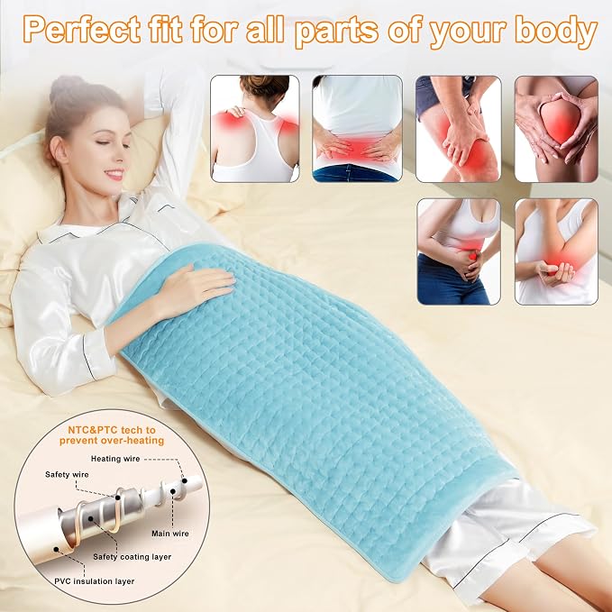 Deepsoon Heating Pad, Electric Heating Pads - Image 2