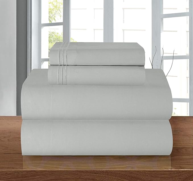 Elegant Comfort Luxury 1500 Premium Hotel Quality Microfiber 5-Piece Sheet Set - Image 2