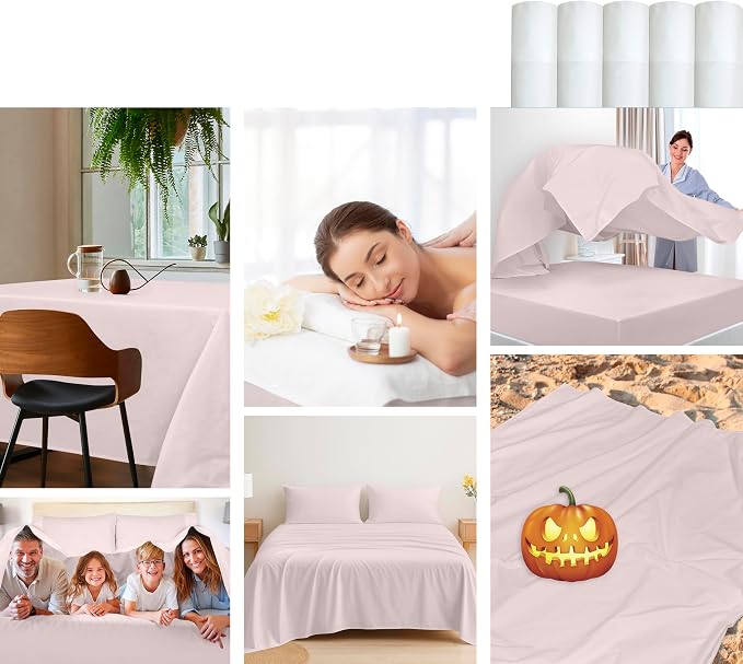 Royale Linens 100% Organic Cotton Twin XL Flat Sheet Only - Image 8