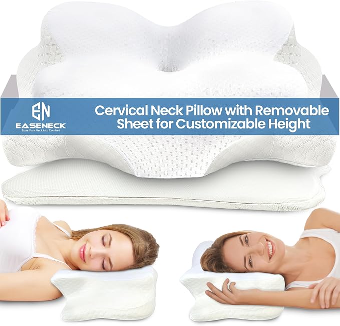 Cervical Neck Pillow for Sleeping, Ergonomic Contour Soft Non Collapsing Memory - Image 2
