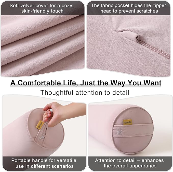 Body Pillow for Adults, Long Round Pillow, Big Cylindrical Pillow, Large Full - Image 5