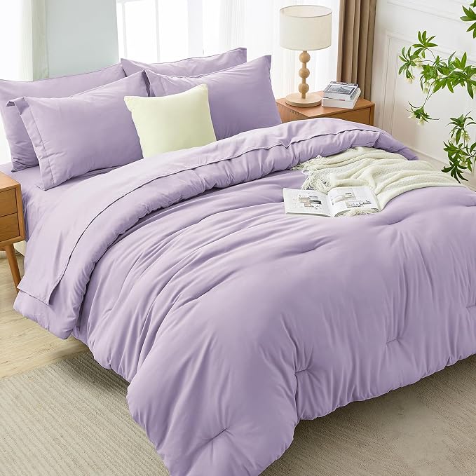 MUXHOMO 7 Pieces Queen Comforter Set, Soft Bed in a Bag Queen Size, All Season - Image 7
