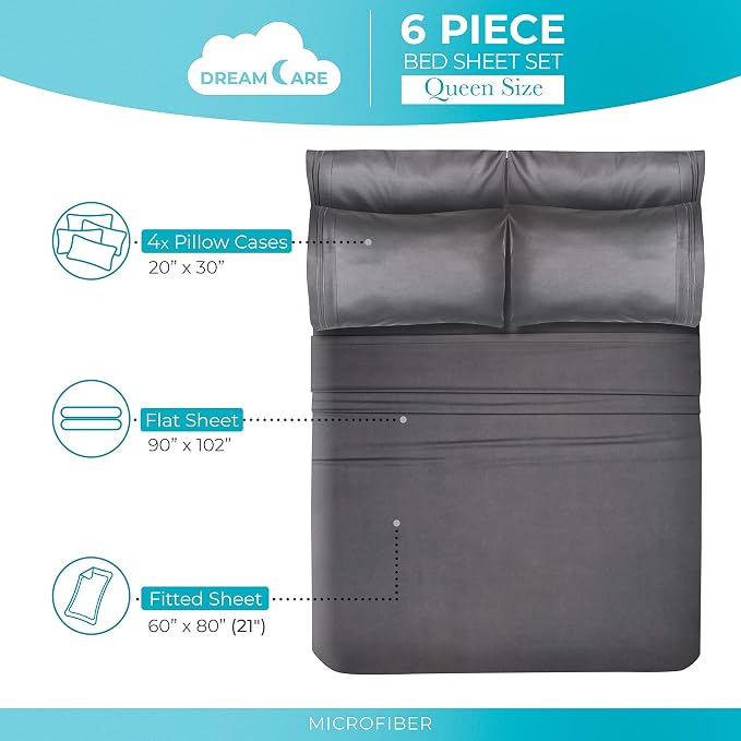 DREAMCARE Queen Sheet Set - Image 4