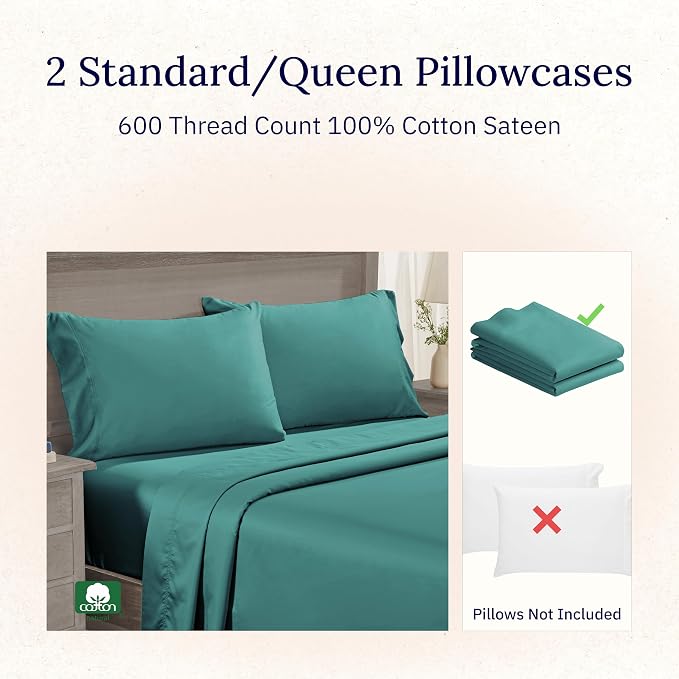 California Design Den Queen/Standard Pillow Cases Set of 2 - Image 4