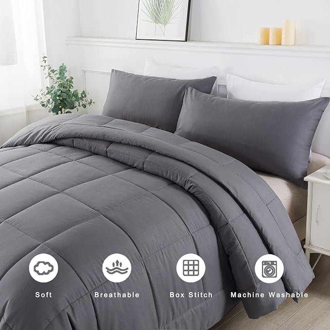 DOWNCOOL Twin Comforter Set -All Season Bedding Comforters Sets - Image 3