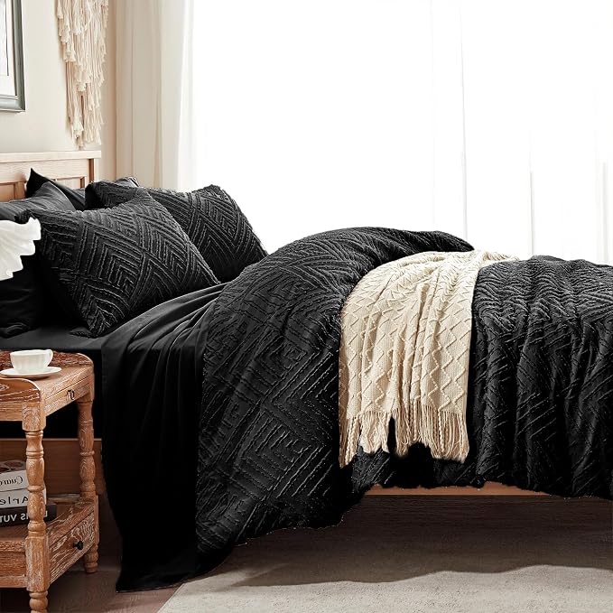 Zzlpp Full Comforter Set 7 Pieces, All Season Boho Bedding Sets - Image 4