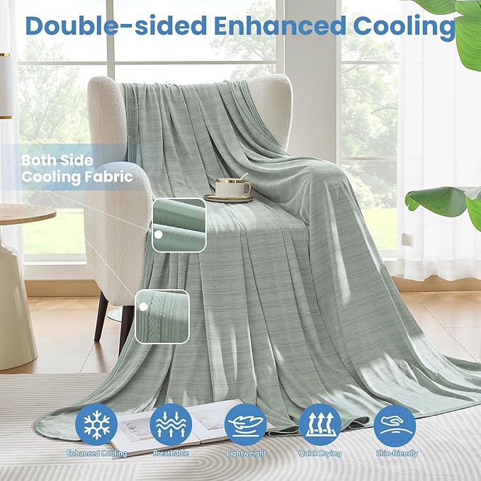 OIGAE Cooling Blanket for Hot Sleepers - Image 3
