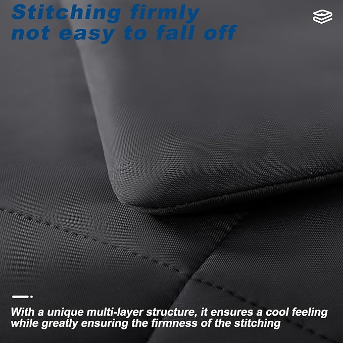Cooling Comforter King Size, Double-Sided Cold Tech Fabric Quilted Bed - Image 4