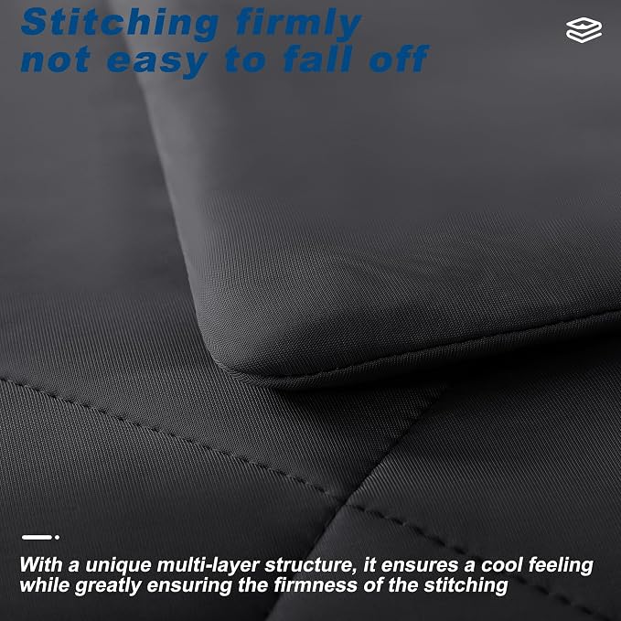 Cooling Comforter Twin Size, Double-Sided Cold Tech Fabric Quilted Bed - Image 4