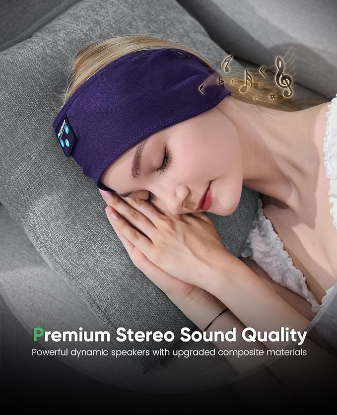 Perytong Sleep Headphones Bluetooth Headband - Image 7
