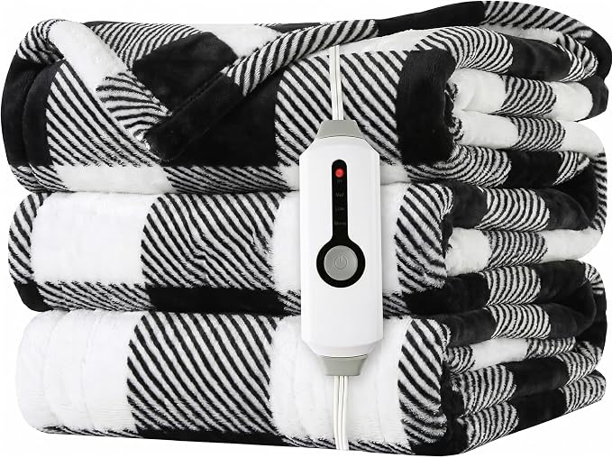 LaffyLo Electric Heated Blanket Throw Size by LAFFYLO