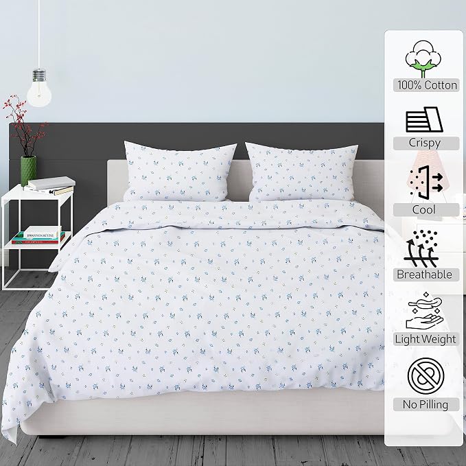 RUVANTI 100% Cotton Sheets – Split King Size Percale Bedding, Cooling & - Image 4