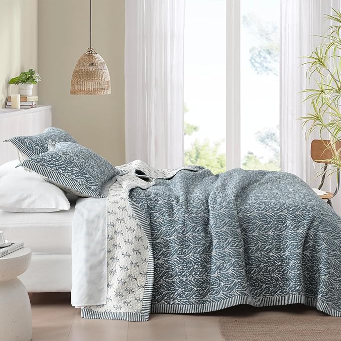 SahSahCasa Quilt Set King Size, 100% Cotton Quilt Bedding Set Bedspread - Image 3