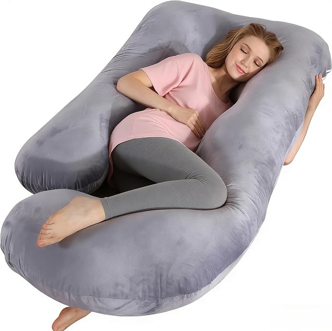 BATTOP Pregnancy Pillow for Sleeping, Full Body Maternity Pillow by BATTOP