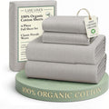 LANE LINEN Printed 100% Organic Cotton Bed Sheets Full Size, Fully Elasticized by LaneLinen
