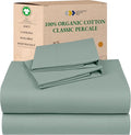 California Design Den Soft 100% Organic Cotton Sheets Queen Size Set by CaliforniaDesignDen