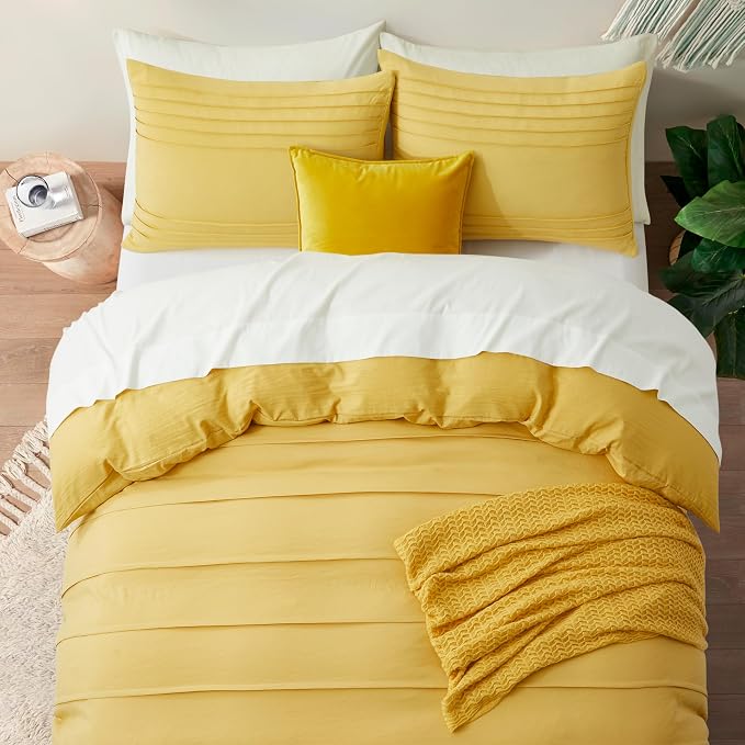 Oli Anderson Mist Yellow Duvet Cover Queen Size - Image 6