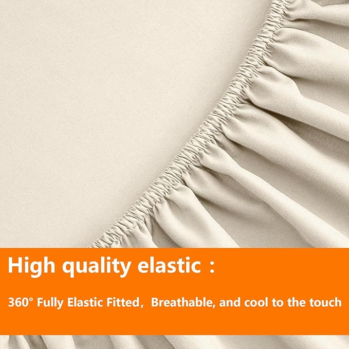 TAIMIT Light Beige Twin Size Comforter Set - Image 6