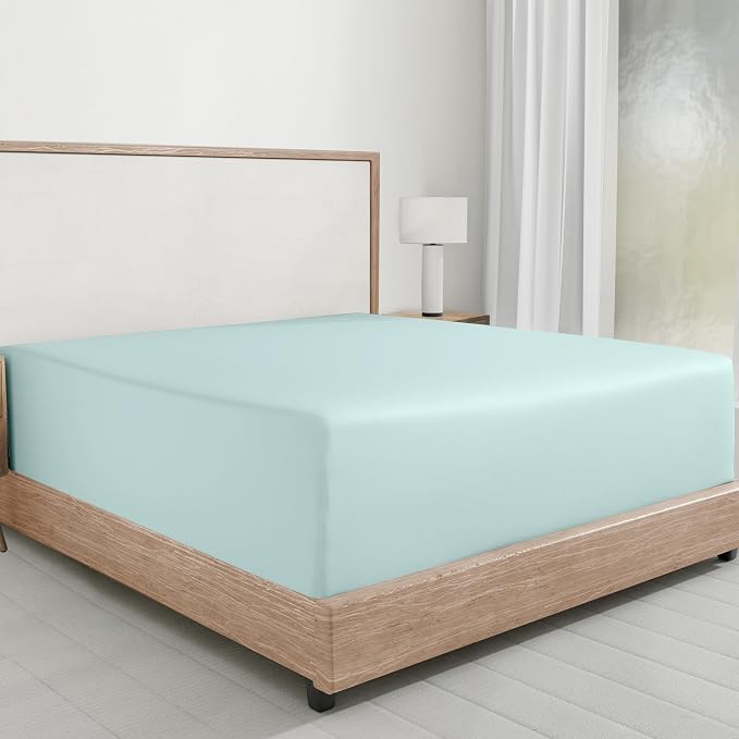 California Design Den Twin Fitted Sheets Only, Soft 100% Cotton Sateen by CaliforniaDesignDen